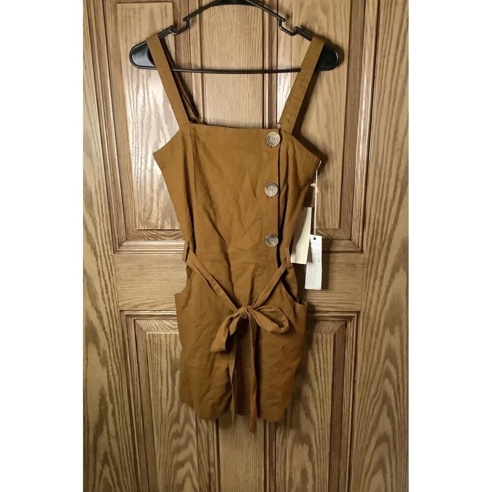 Happy X Nature Kate Hudson Sleeveless Romper Size XXS Brown NWT